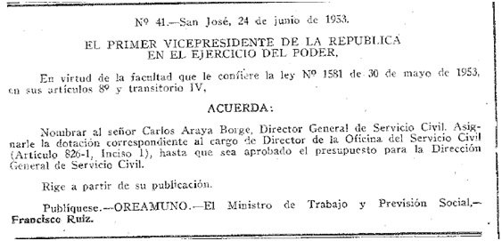 imagen: Acuerdo No. 41 del 28-06-1953